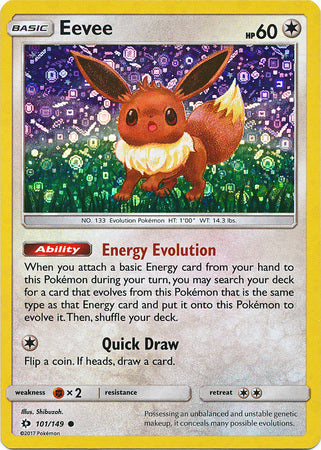 Eevee (101/149) (General Mills Promo) [Sun & Moon: Base Set] | Game Haven TX