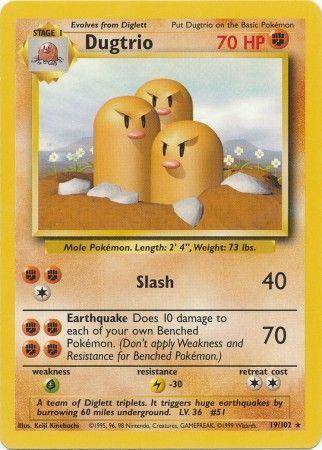 Dugtrio (19/102) [Base Set Unlimited] | Game Haven TX