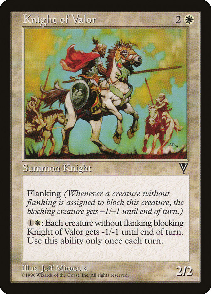 Knight of Valor [Visions] | Game Haven TX