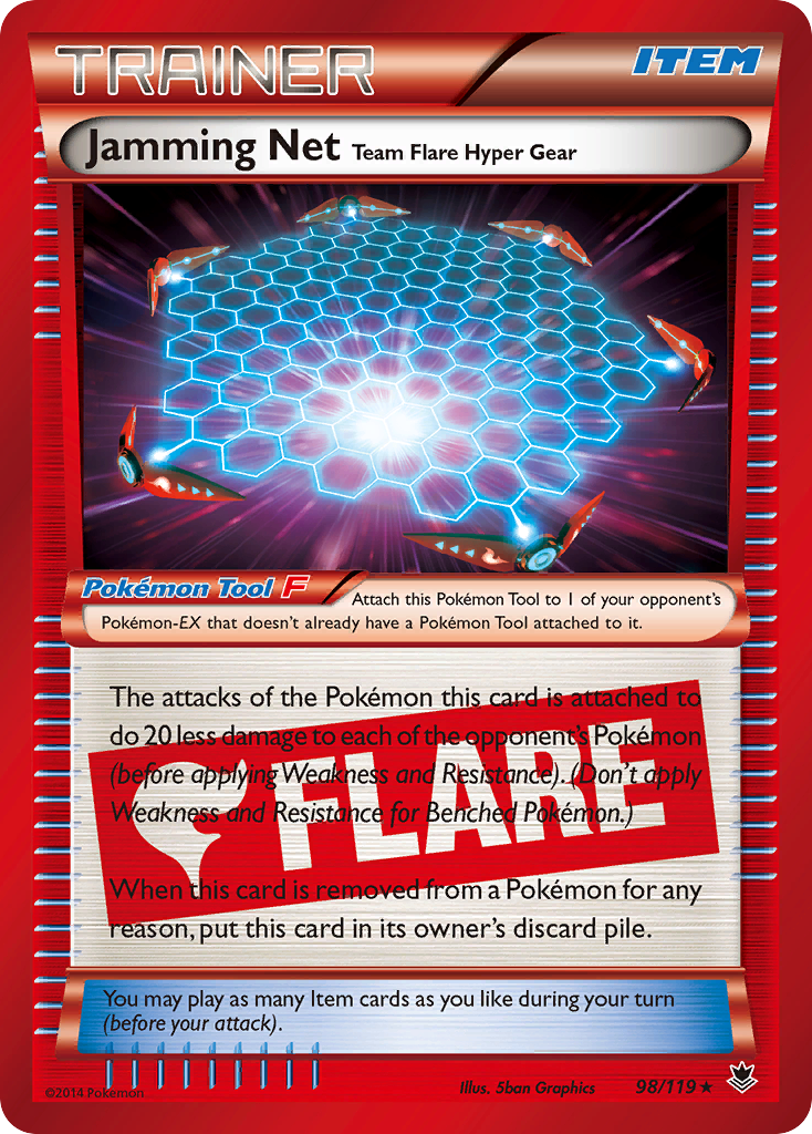 Jamming Net Team Flare Hyper Gear (98/119) [XY: Phantom Forces] | Game Haven TX
