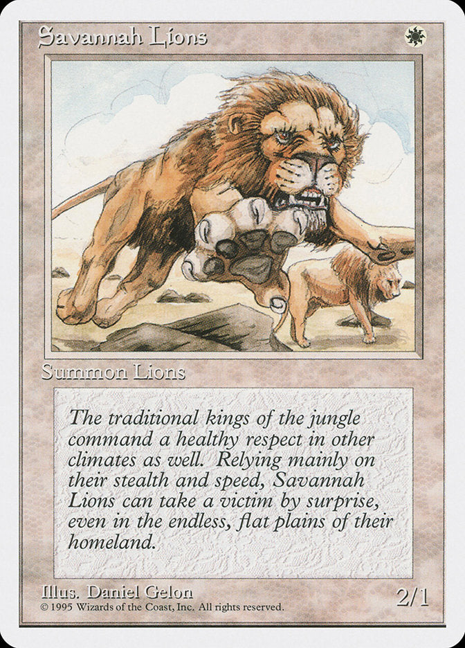 Savannah Lions [Fourth Edition] | Game Haven TX