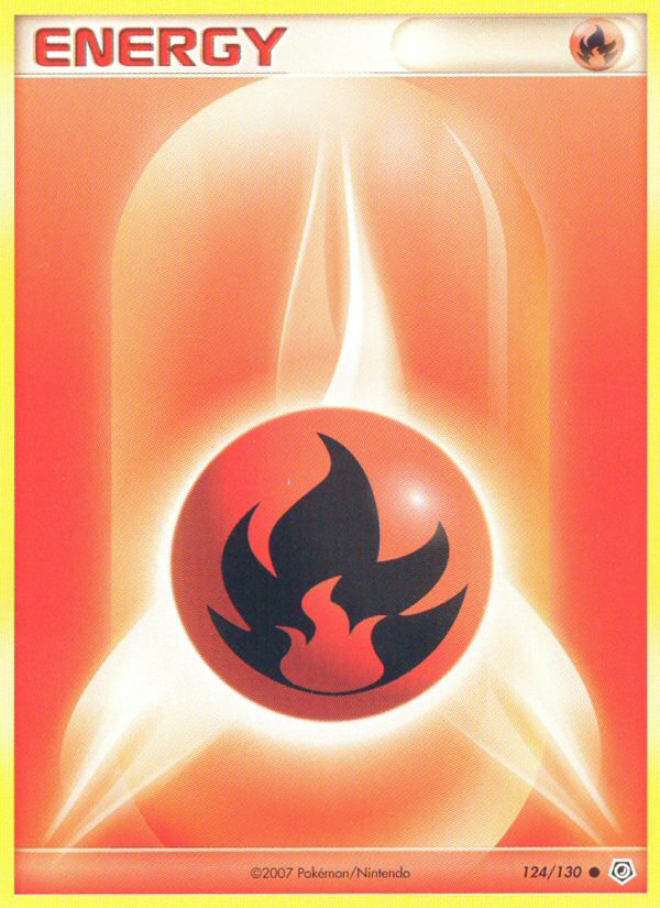 Fire Energy (124/130) [Diamond & Pearl: Base Set] | Game Haven TX