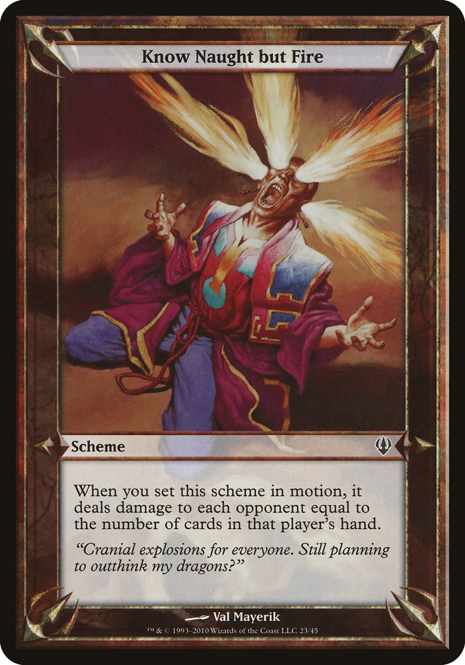 Know Naught but Fire [Archenemy Schemes] | Game Haven TX