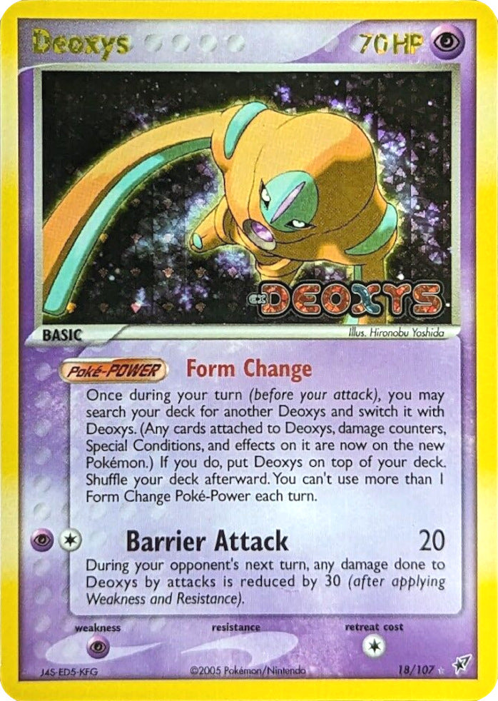 Deoxys (18/107) (Stamped) [EX: Deoxys] | Game Haven TX