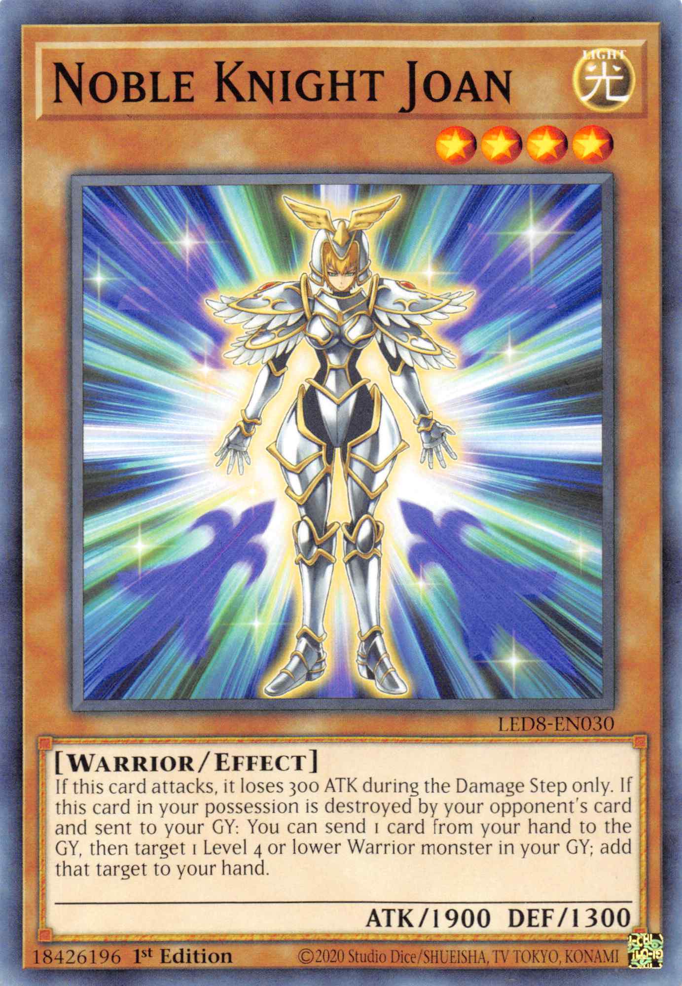 Noble Knight Joan [LED8-EN030] Common | Game Haven TX