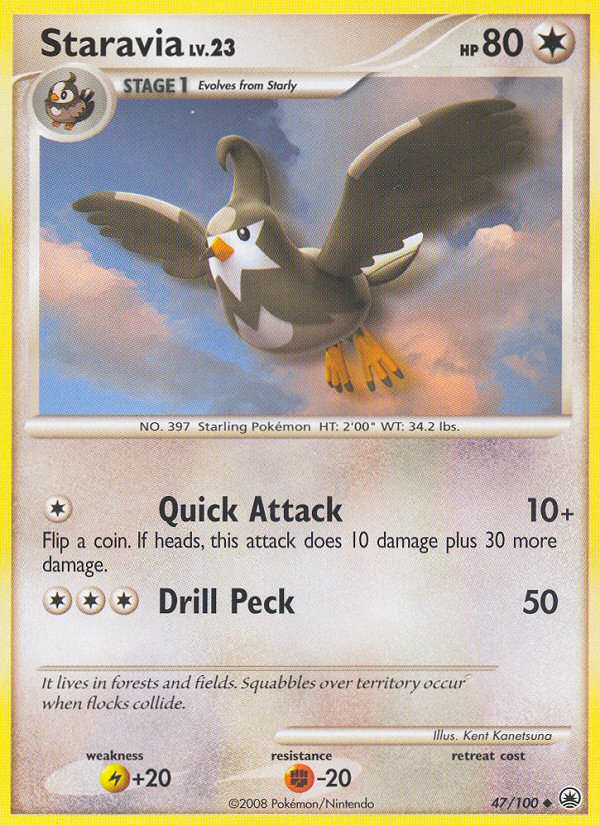 Staravia (47/100) [Diamond & Pearl: Majestic Dawn] | Game Haven TX