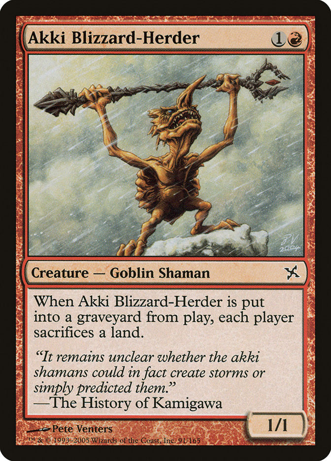 Akki Blizzard-Herder [Betrayers of Kamigawa] | Game Haven TX