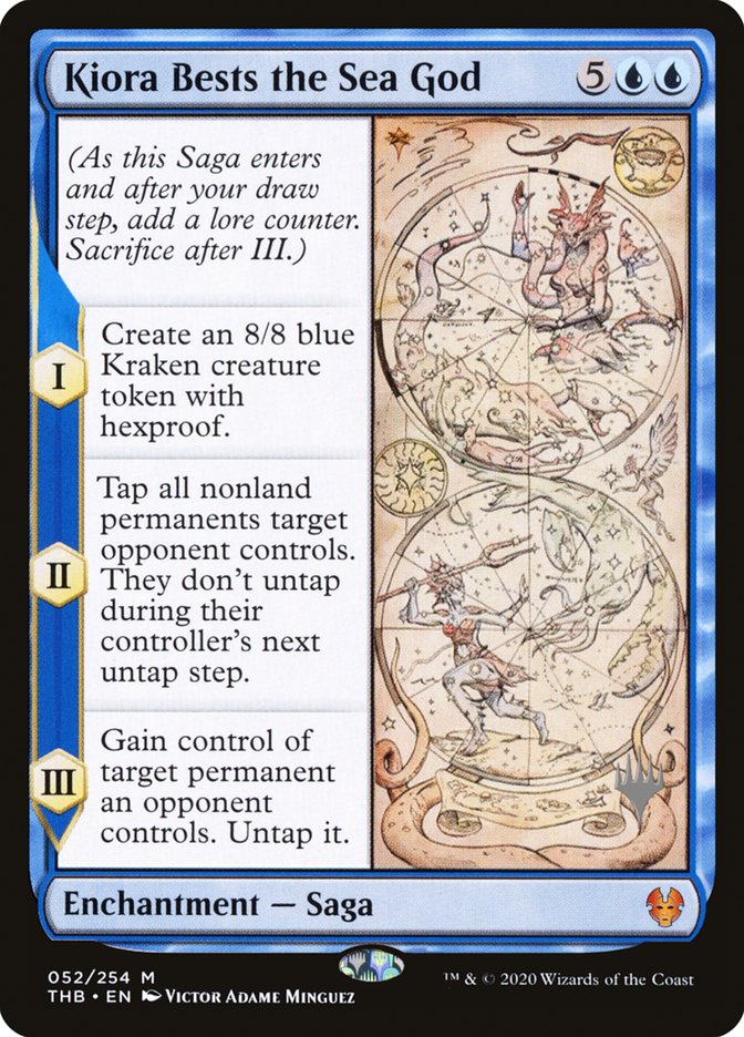 Kiora Bests the Sea God (Promo Pack) [Theros Beyond Death Promos] | Game Haven TX