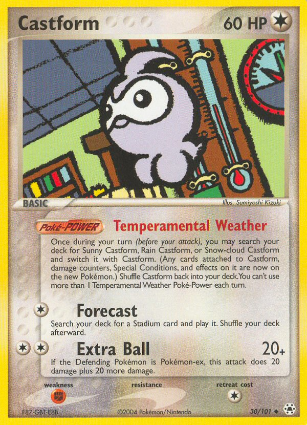 Castform (30/101) [EX: Hidden Legends] | Game Haven TX