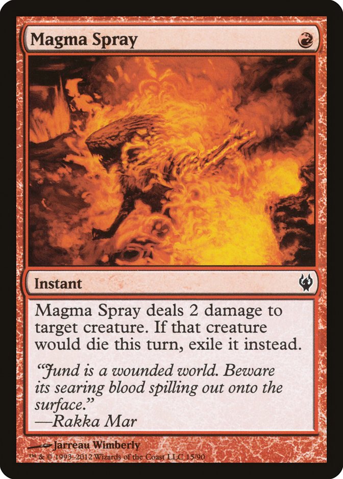 Magma Spray [Duel Decks: Izzet vs. Golgari] | Game Haven TX