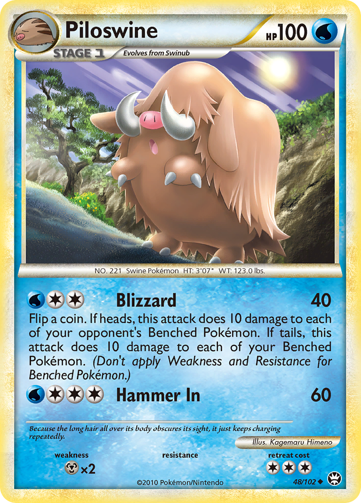 Piloswine (48/102) [HeartGold & SoulSilver: Triumphant] | Game Haven TX