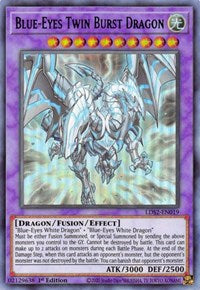 Blue-Eyes Twin Burst Dragon (Green) [LDS2-EN019] Ultra Rare | Game Haven TX