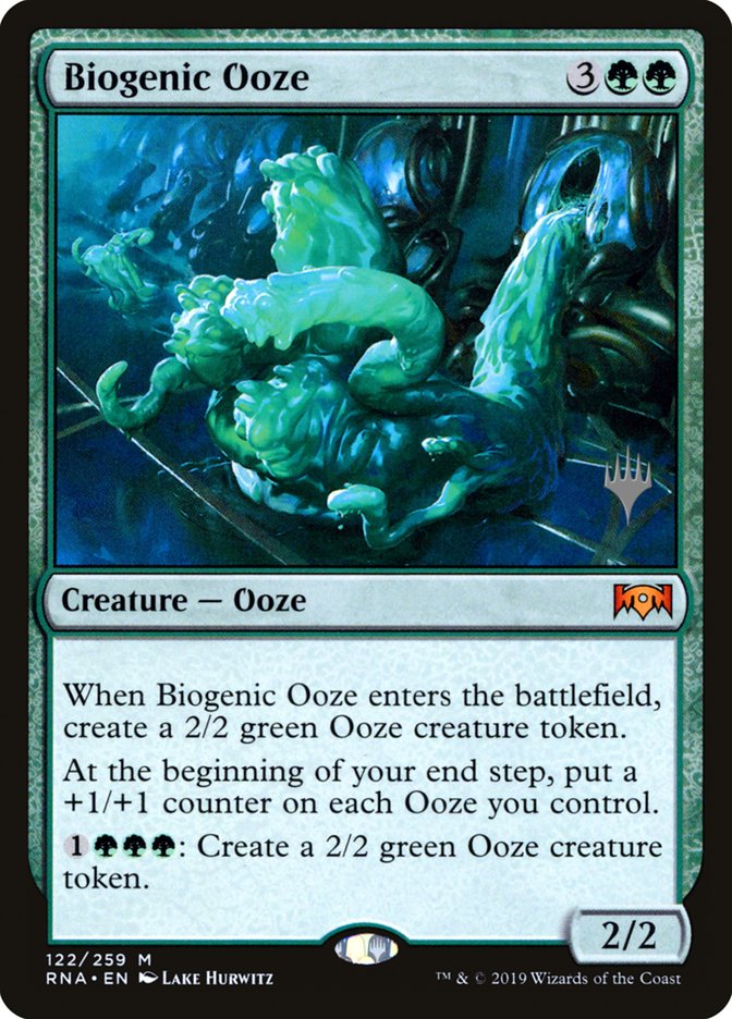 Biogenic Ooze [Ravnica Allegiance Promos] | Game Haven TX