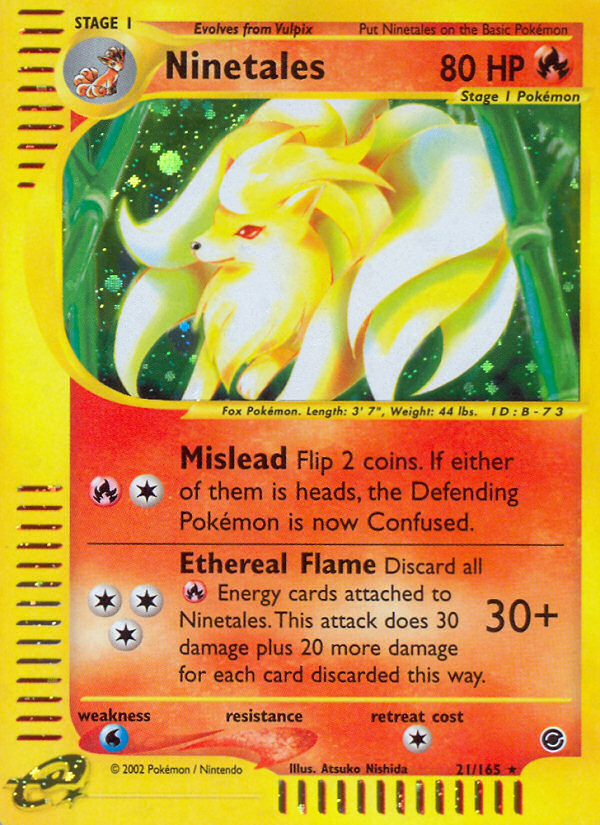 Ninetales (21/165) [Expedition: Base Set] | Game Haven TX