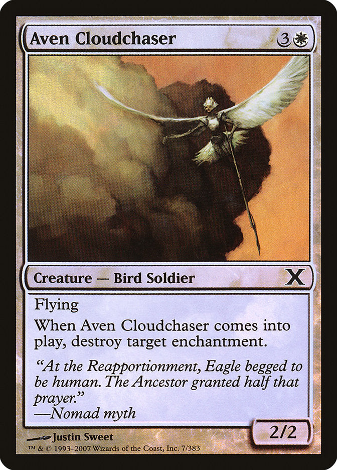 Aven Cloudchaser (Premium Foil) [Tenth Edition] | Game Haven TX