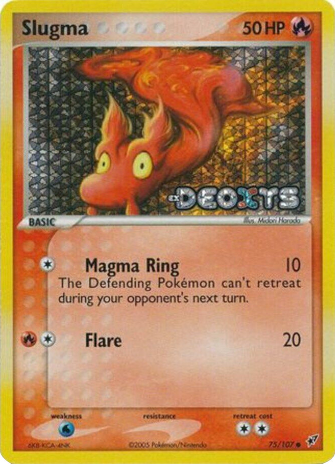 Slugma (75/107) (Stamped) [EX: Deoxys] | Game Haven TX
