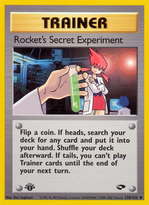 Rocket's Secret Experiment (120/132) [Gym Challenge 1st Edition] | Game Haven TX