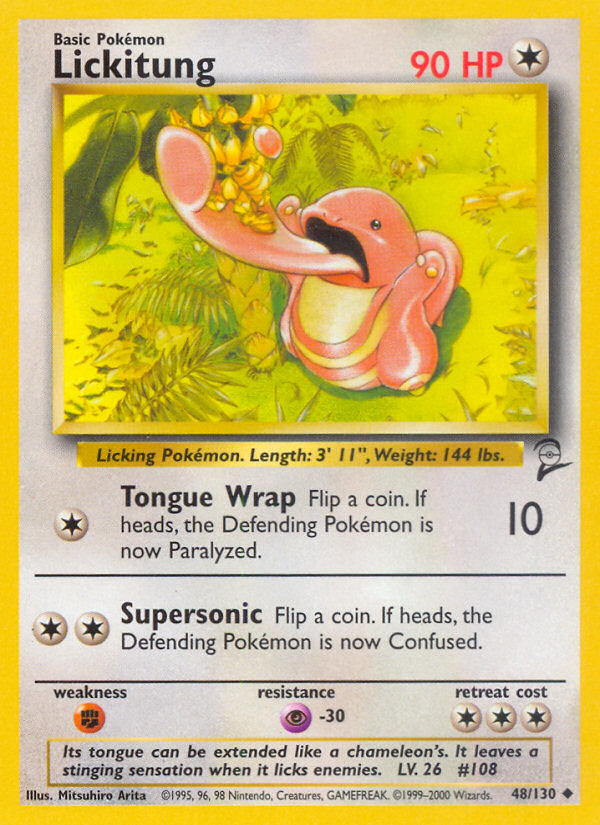 Lickitung (48/130) [Base Set 2] | Game Haven TX