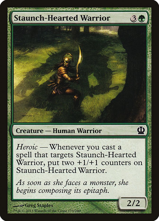 Staunch-Hearted Warrior [Theros] | Game Haven TX