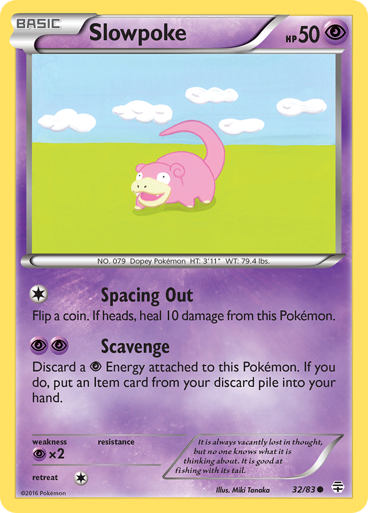 Slowpoke (32/83) [XY: Generations] | Game Haven TX