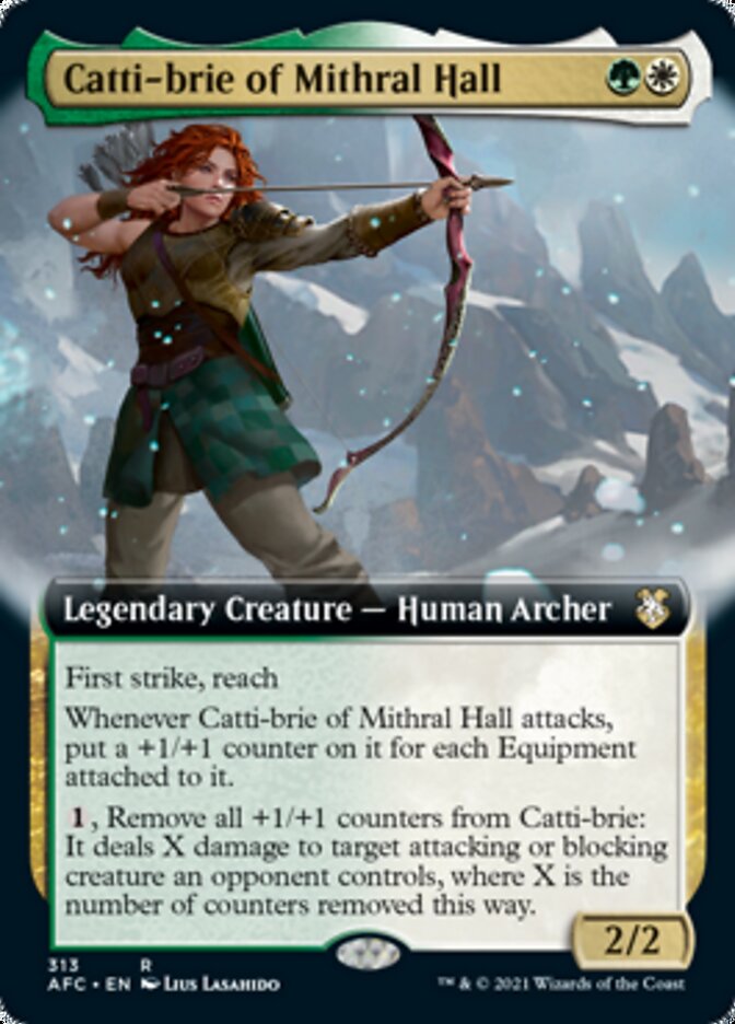 Catti-brie of Mithral Hall (Extended) [Dungeons & Dragons: Adventures in the Forgotten Realms Commander] | Game Haven TX