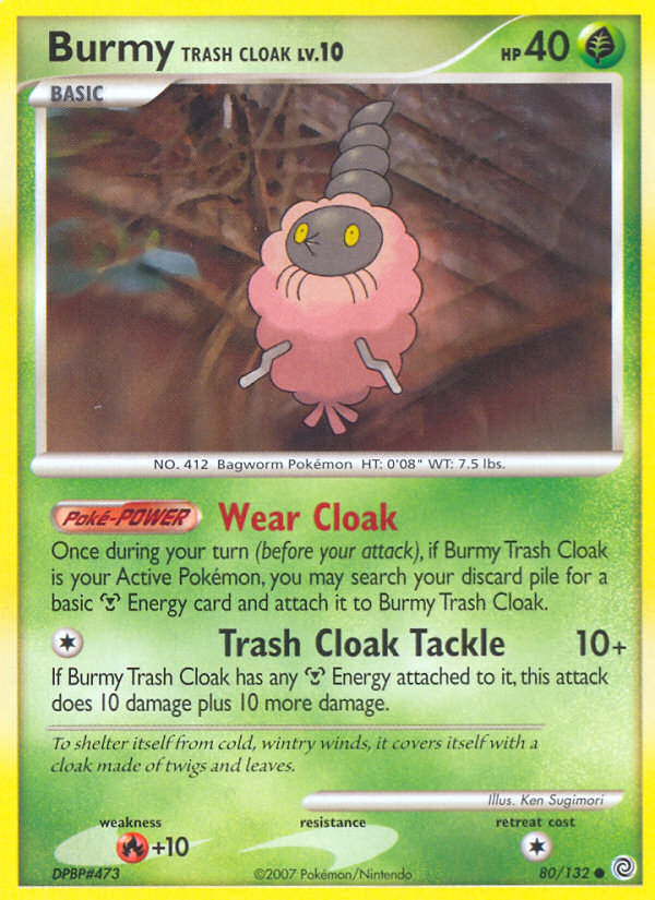 Burmy Trash Cloak (80/132) [Diamond & Pearl: Secret Wonders] | Game Haven TX