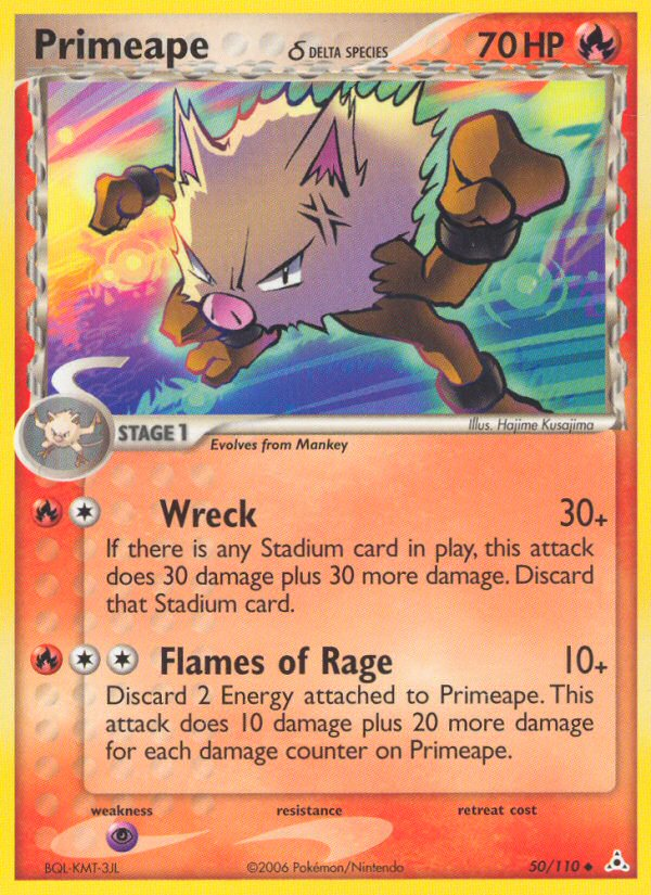 Primeape (50/110) (Delta Species) [EX: Holon Phantoms] | Game Haven TX