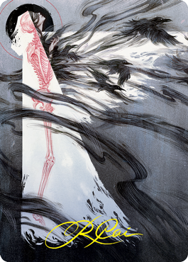 Tendrils of Agony Art Card (Gold-Stamped Signature) [Strixhaven: School of Mages Art Series] | Game Haven TX