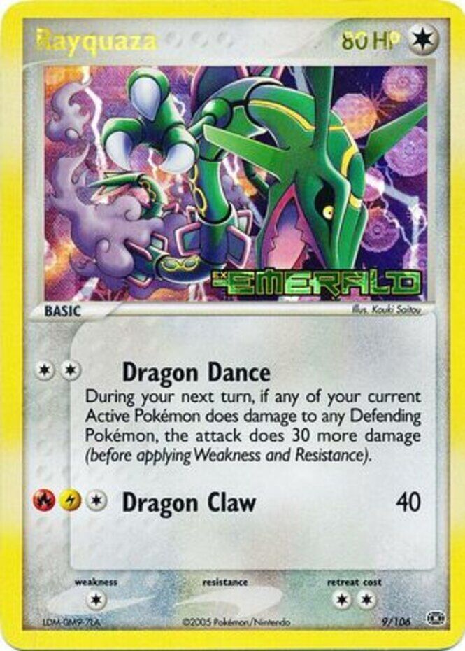 Rayquaza (9/106) (Stamped) [EX: Emerald] | Game Haven TX