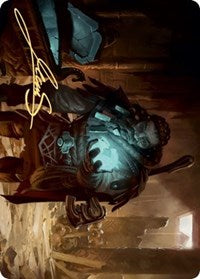 Vault Robber Art Card (Gold-Stamped Signature) [Kaldheim: Art Series] | Game Haven TX