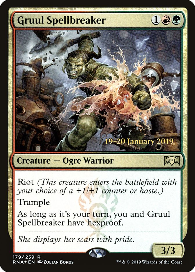 Gruul Spellbreaker [Ravnica Allegiance Promos] | Game Haven TX