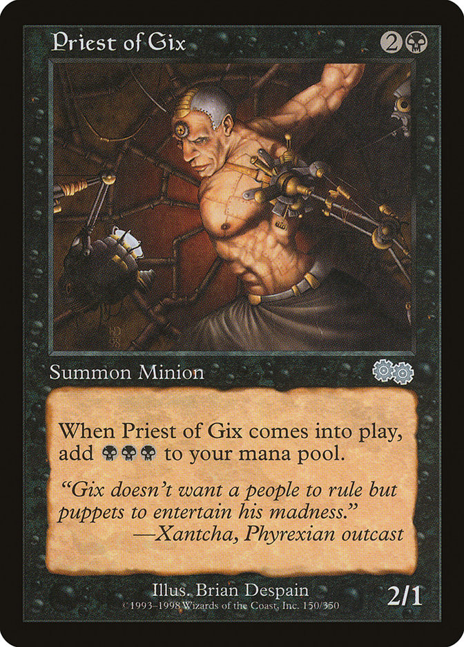 Priest of Gix [Urza's Saga] | Game Haven TX