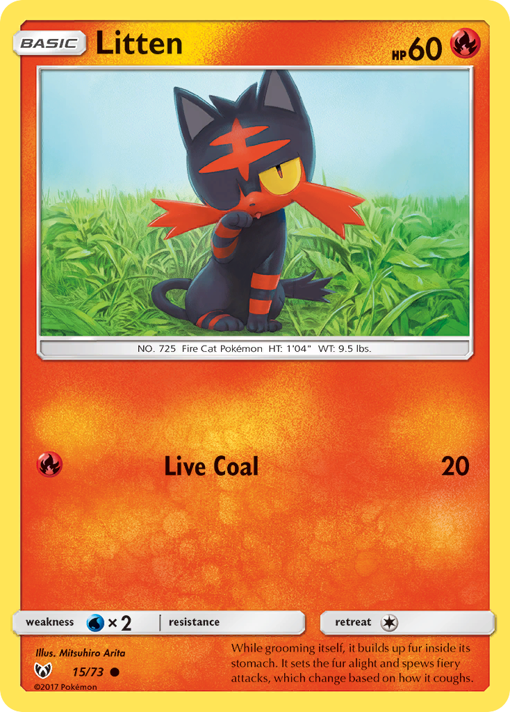 Litten (15/73) [Sun & Moon: Shining Legends] | Game Haven TX
