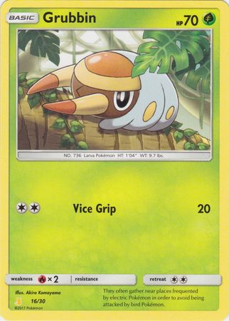Grubbin (16/30) [Sun & Moon: Trainer Kit - Alolan Raichu] | Game Haven TX