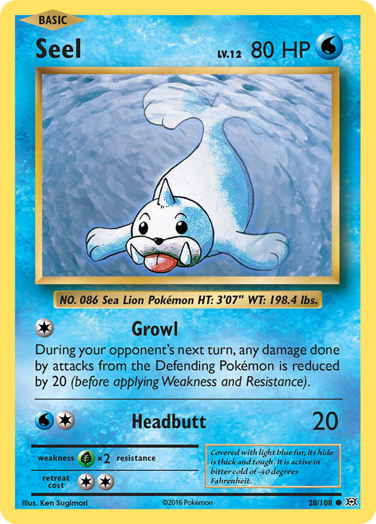 Seel (28/108) [XY: Evolutions] | Game Haven TX