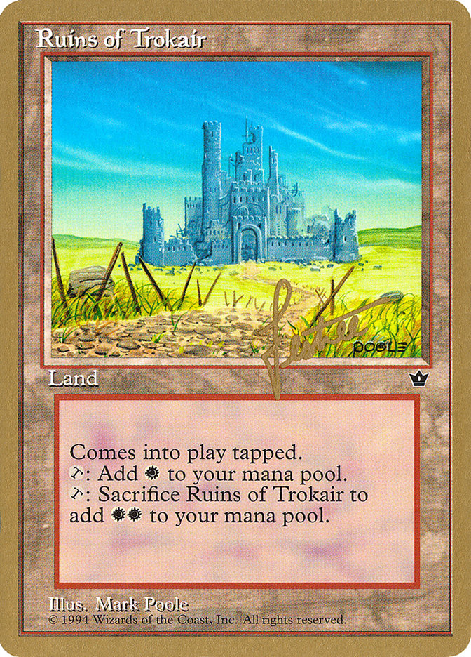 Ruins of Trokair (Bertrand Lestree) [Pro Tour Collector Set] | Game Haven TX