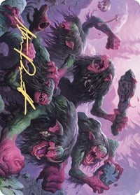 Hagi Mob Art Card (Gold-Stamped Signature) [Kaldheim: Art Series] | Game Haven TX