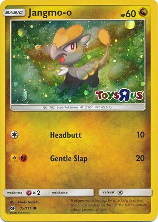 Jangmo o (75/111) (Toys R Us Promo) [Sun & Moon: Crimson Invasion] | Game Haven TX