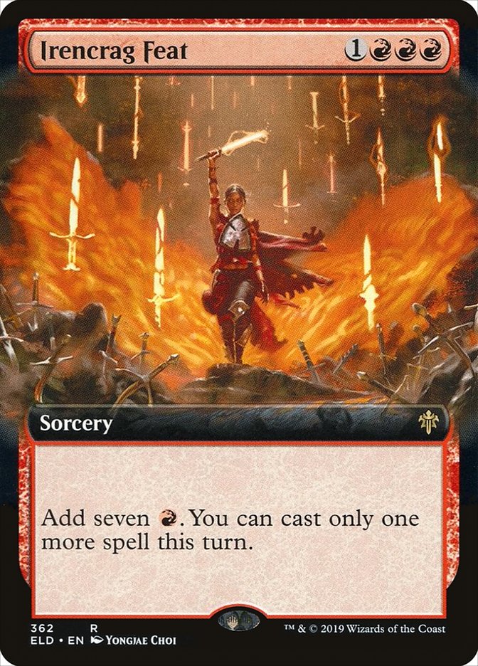 Irencrag Feat (Extended Art) [Throne of Eldraine] | Game Haven TX