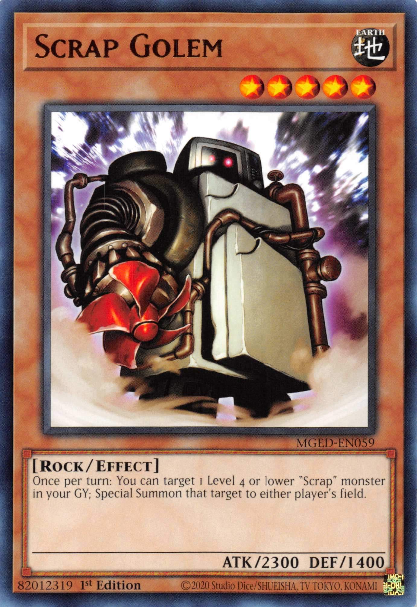 Scrap Golem [MGED-EN059] Rare | Game Haven TX