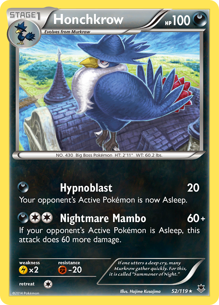 Honchkrow (52/119) [XY: Phantom Forces] | Game Haven TX