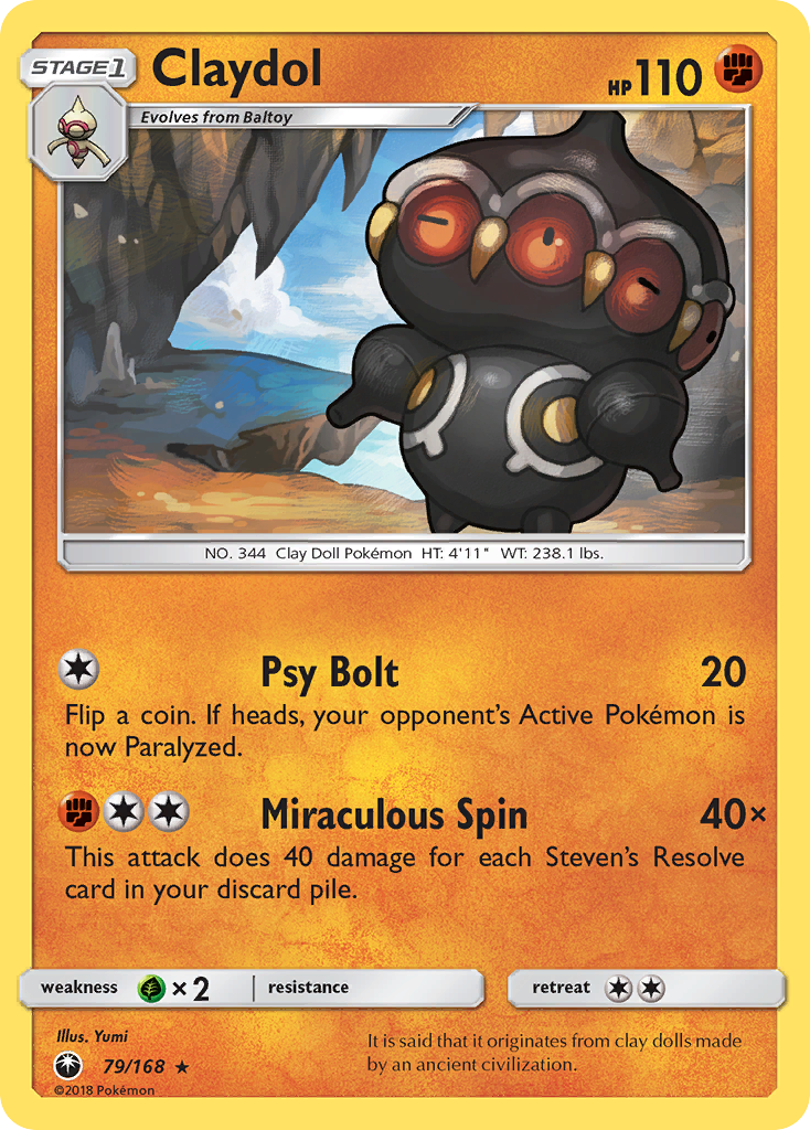 Claydol (79/168) [Sun & Moon: Celestial Storm] | Game Haven TX