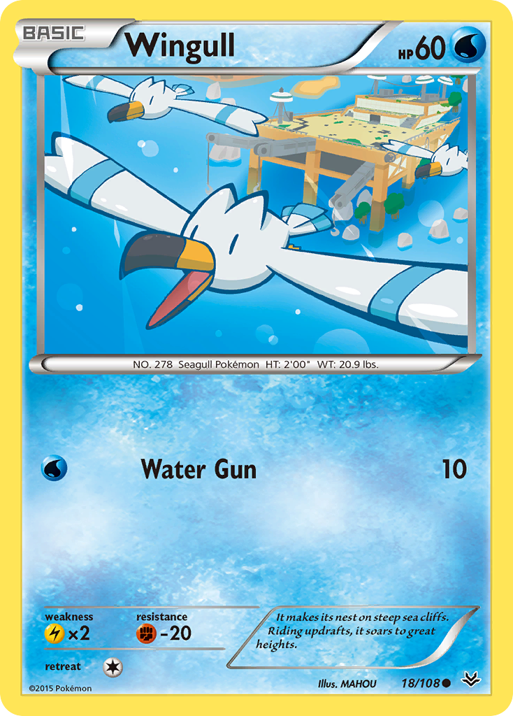 Wingull (18/108) [XY: Roaring Skies] | Game Haven TX
