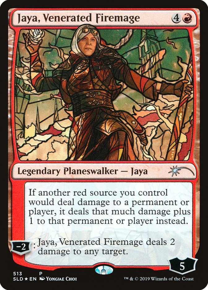Jaya, Venerated Firemage (Stained Glass) [Secret Lair Drop Promos] | Game Haven TX