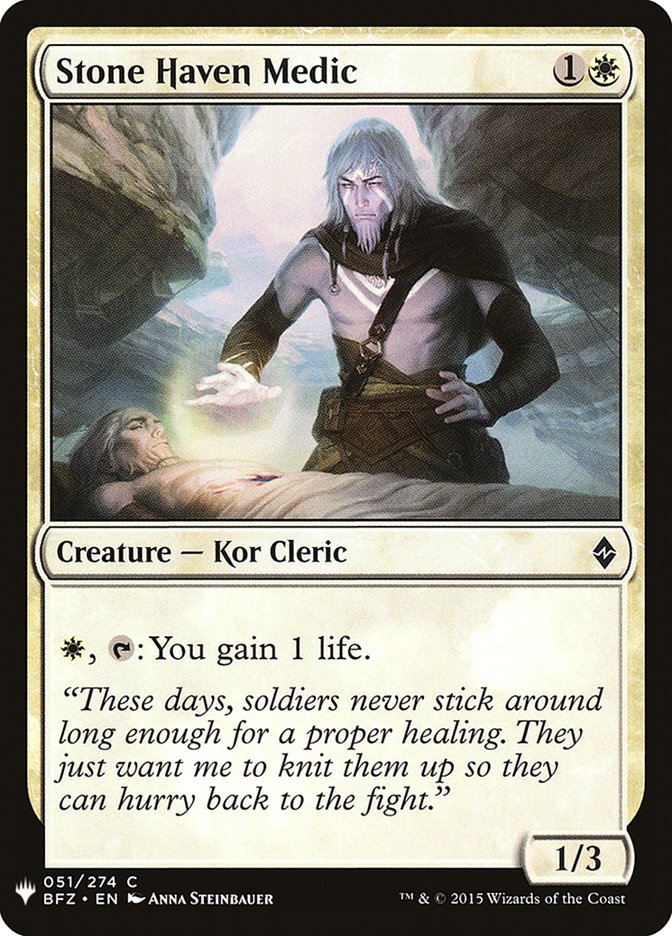 Stone Haven Medic [Mystery Booster] | Game Haven TX