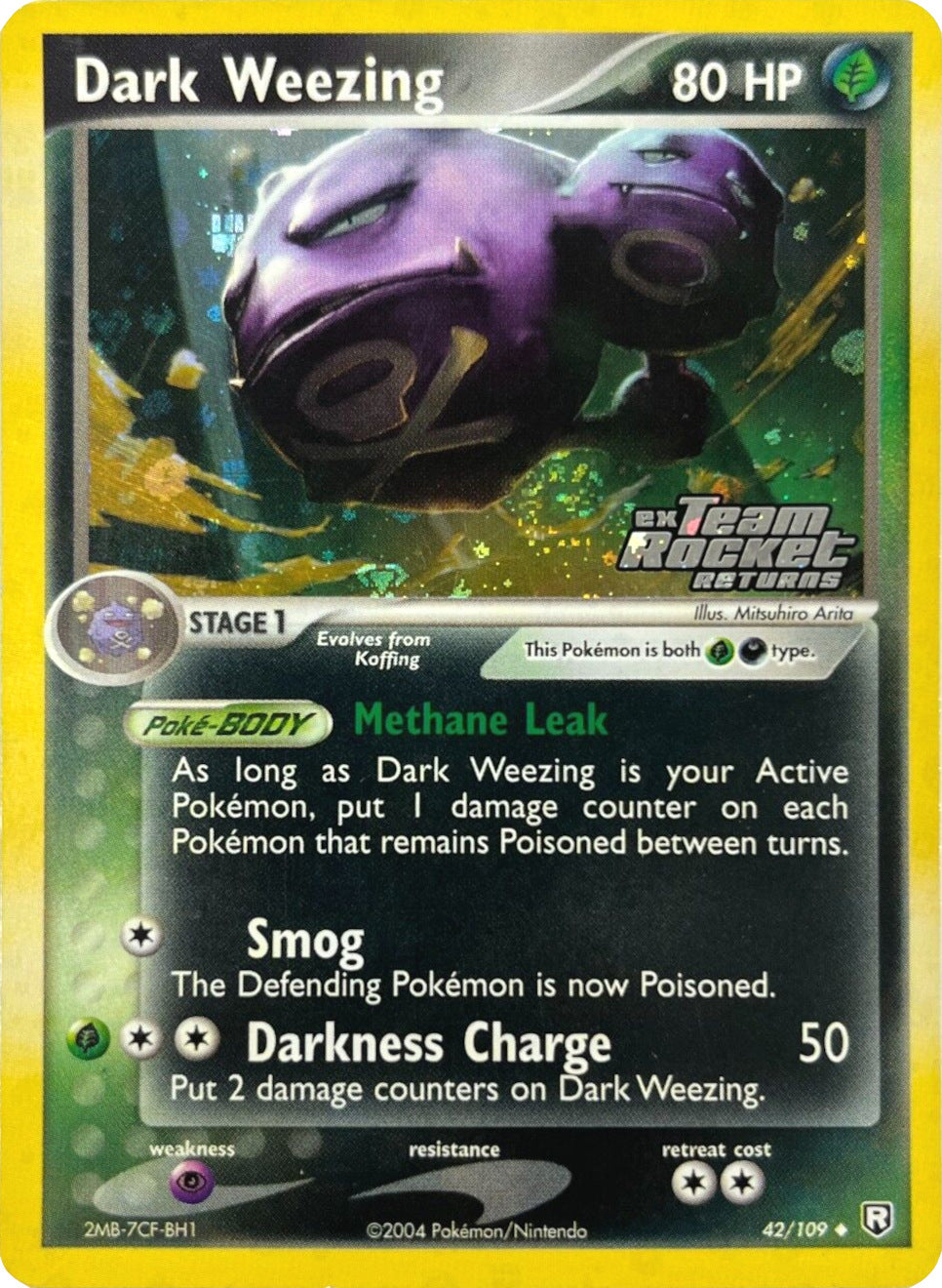 Dark Weezing (42/109) (Stamped) [EX: Team Rocket Returns] | Game Haven TX