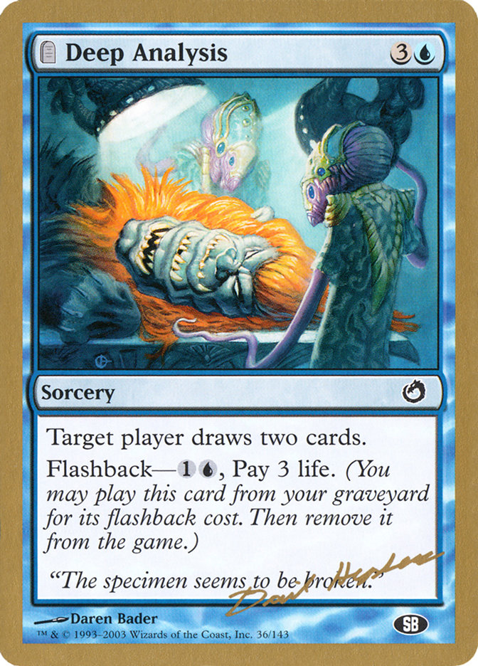 Deep Analysis (Dave Humpherys) (SB) [World Championship Decks 2003] | Game Haven TX