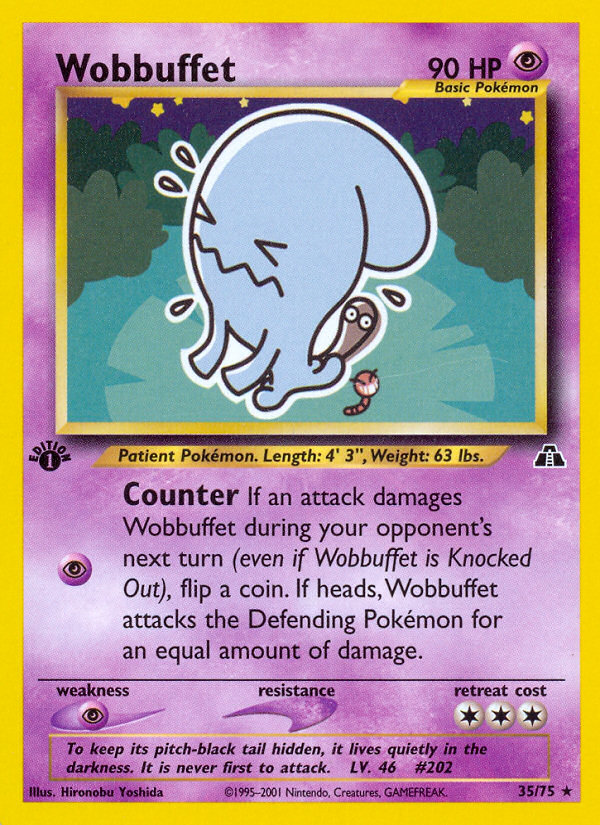 Wobbuffet (35/75) [Neo Discovery 1st Edition] | Game Haven TX