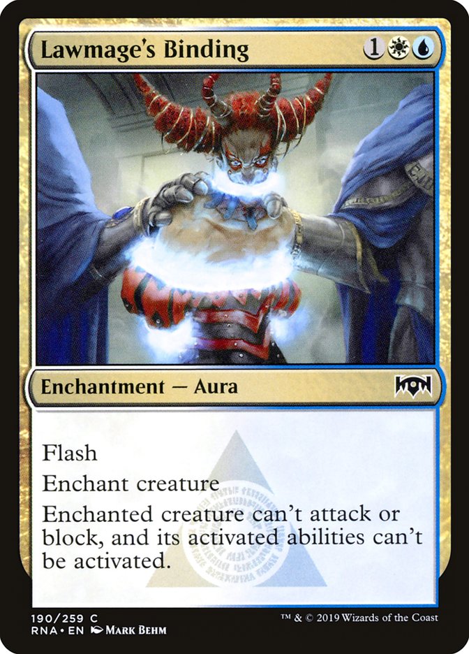 Lawmage's Binding [Ravnica Allegiance] | Game Haven TX
