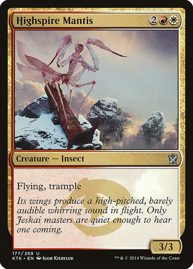 Highspire Mantis [Khans of Tarkir] | Game Haven TX